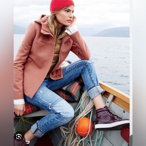 JCrew Terracotta Melton Jacket Coat